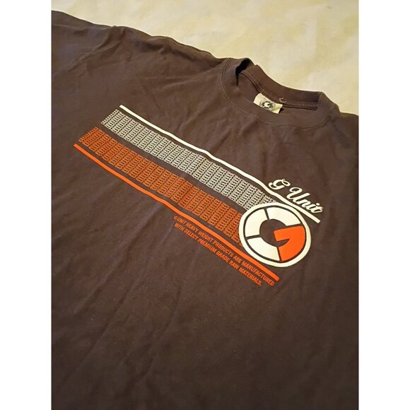 Vtg Y2K G Unit Certified Heavyweight Raw T-Shirt XL Hip Hop Rap Double Sided - Picture 2 of 13